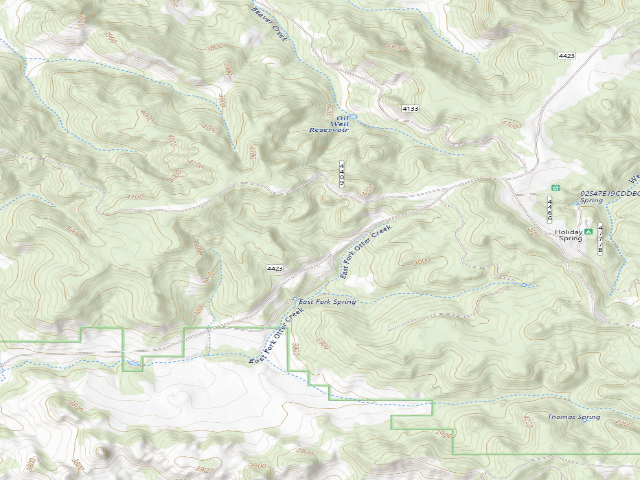 USGS topographic map of Forest Rd 44236B