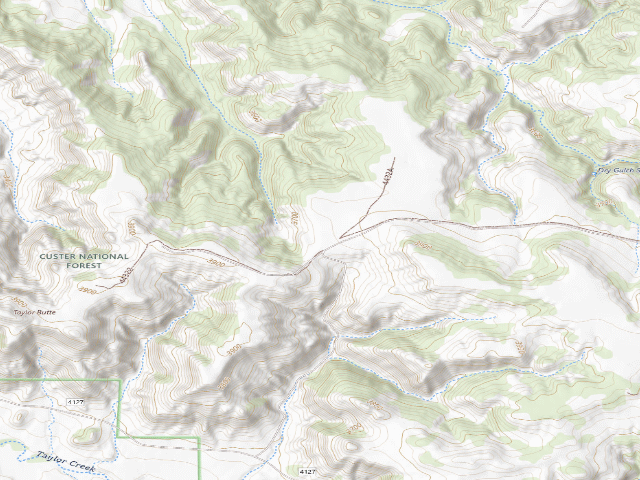 USGS topographic map of Forest Rd 4432B