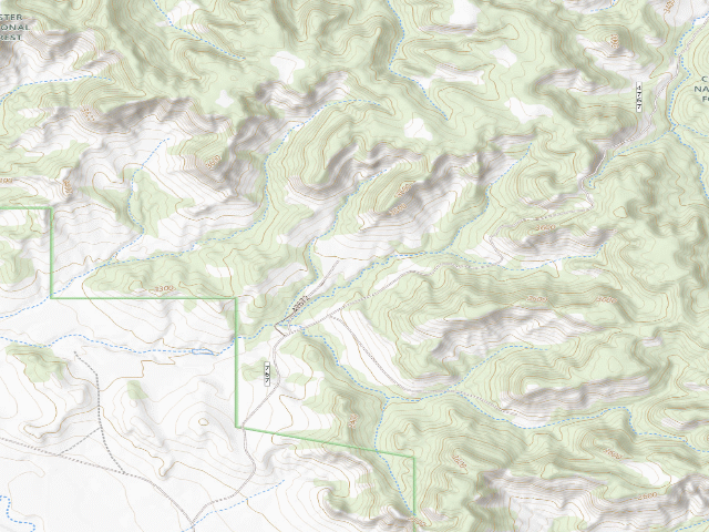 USGS topographic map of Forest Rd 47672B