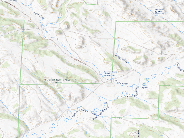USGS topographic map of Forest Rd 4773A