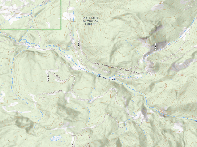 USGS topographic map of Forest Rd 479