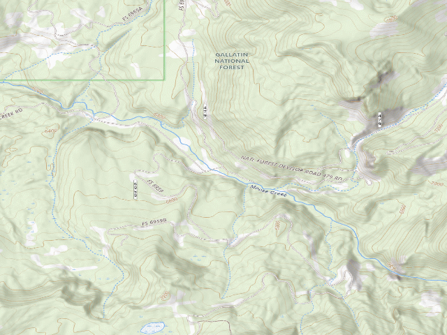 USGS topographic map of Forest Rd 479
