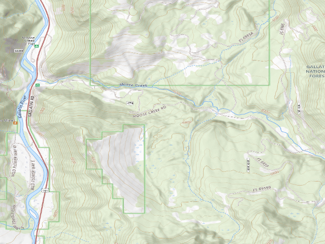 USGS topographic map of Forest Rd 479