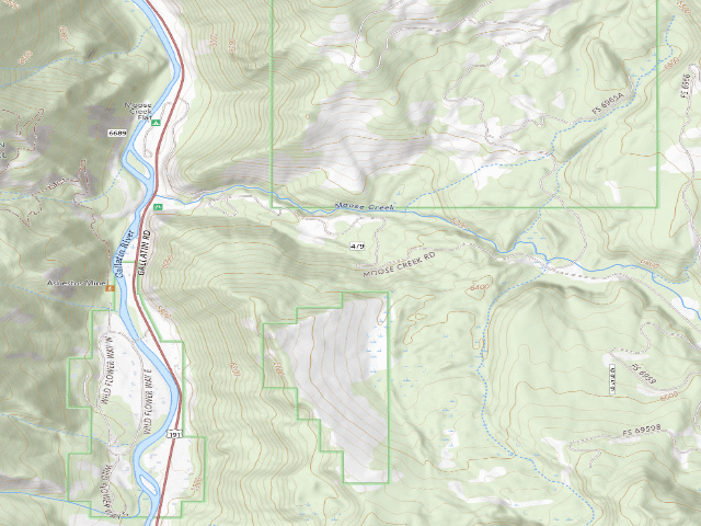 USGS topographic map of Forest Rd 479