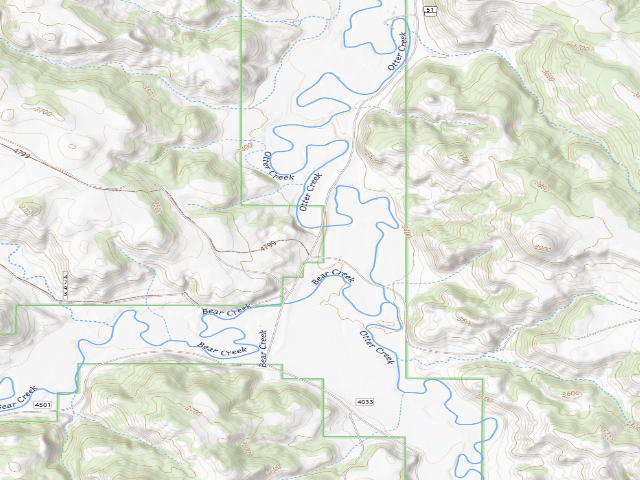 USGS topographic map of Forest Rd 4799