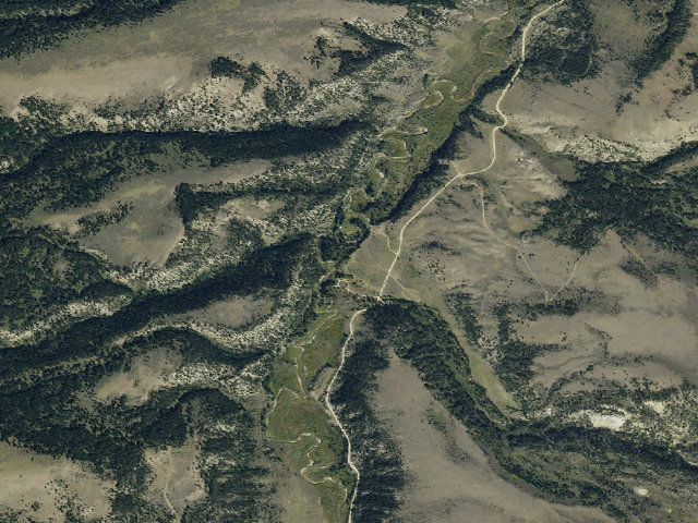 Aerial image of Forest Rd 6100F