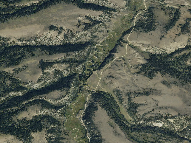 Aerial image of Forest Rd 6100F
