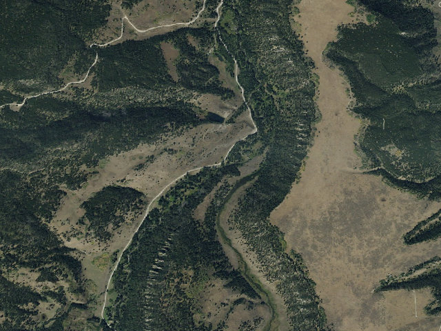 Aerial image of Forest Rd 6209F