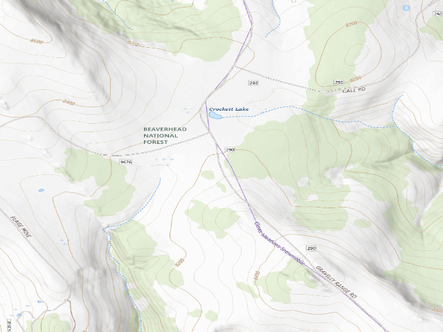 USGS topographic map of Forest Rd 6209S