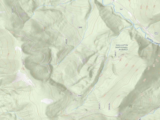 USGS topographic map of Forest Rd 6230
