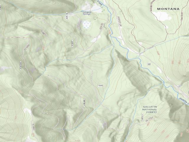 USGS topographic map of Forest Rd 6230