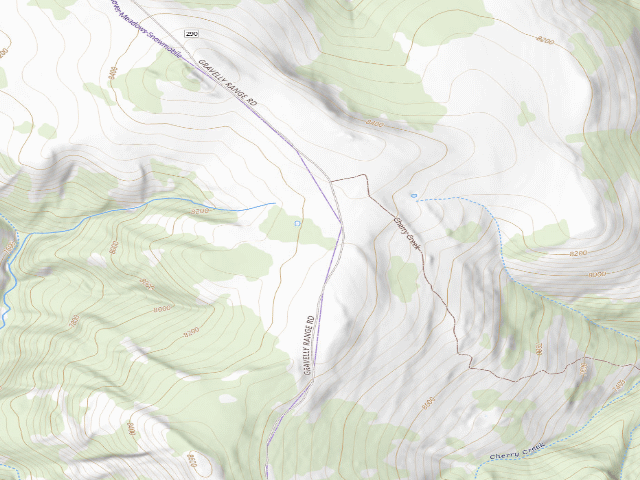 USGS topographic map of Forest Rd 6290R