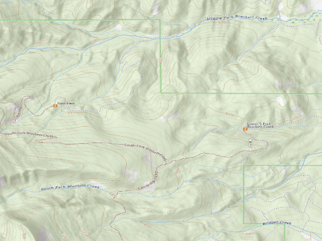 USGS topographic map of Forest Rd 631