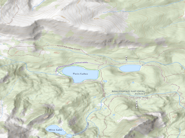 USGS topographic map of Forest Rd 6340