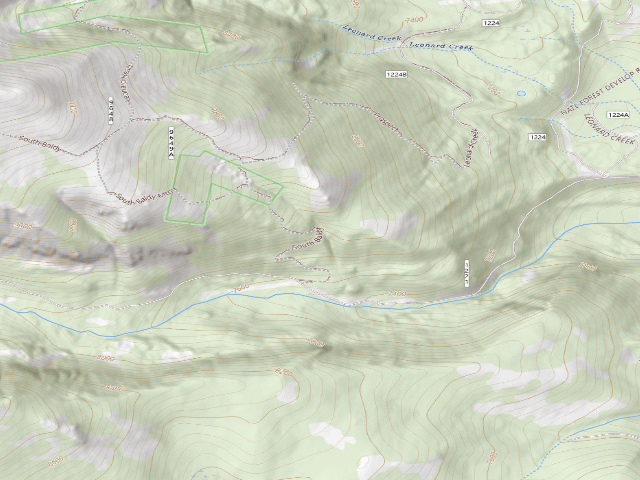 USGS topographic map of Forest Rd 6361