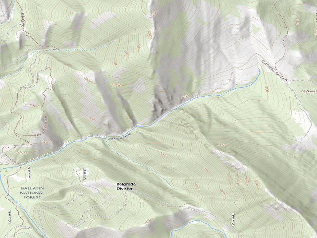 USGS topographic map of Forest Rd 6931