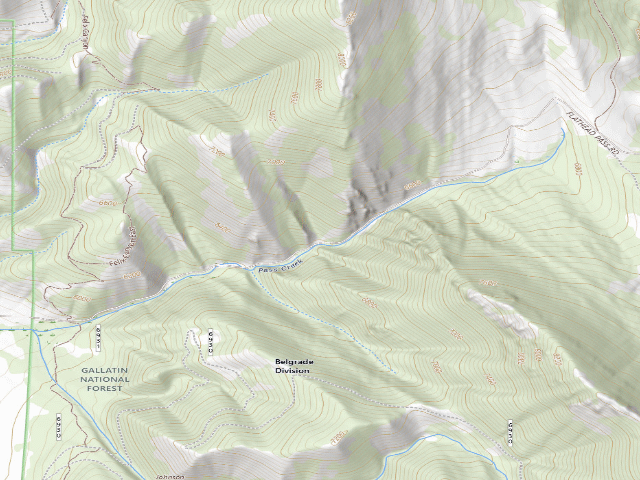 USGS topographic map of Forest Rd 6931