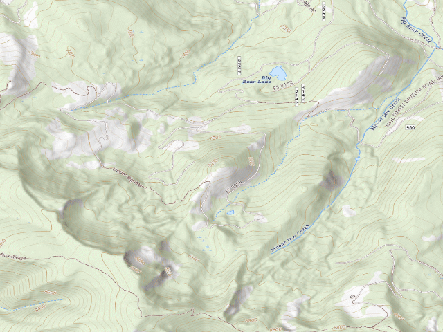 USGS topographic map of Forest Rd 6969
