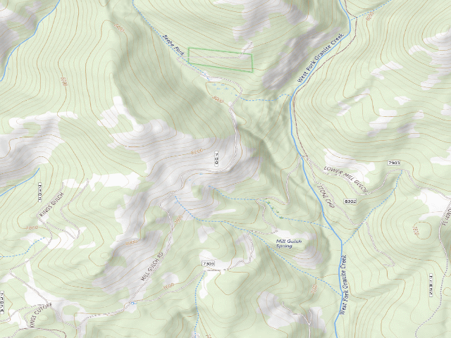 USGS topographic map of Forest Rd 700