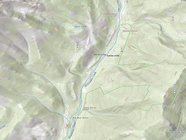 USGS topographic map of Forest Rd 8306