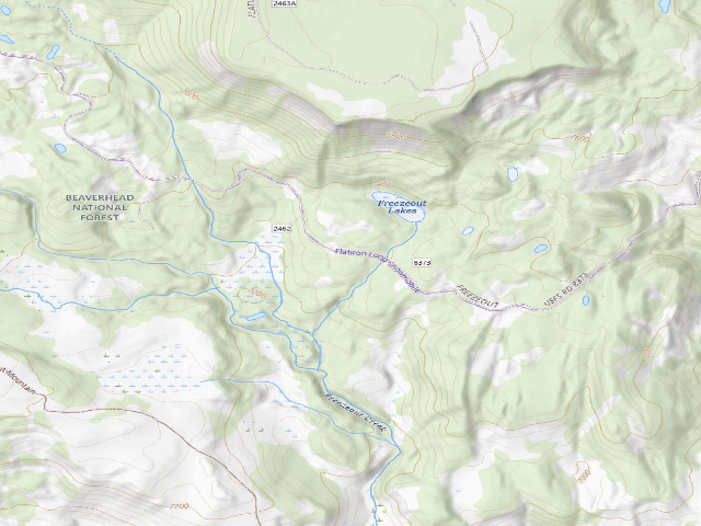USGS topographic map of Forest Rd 8373