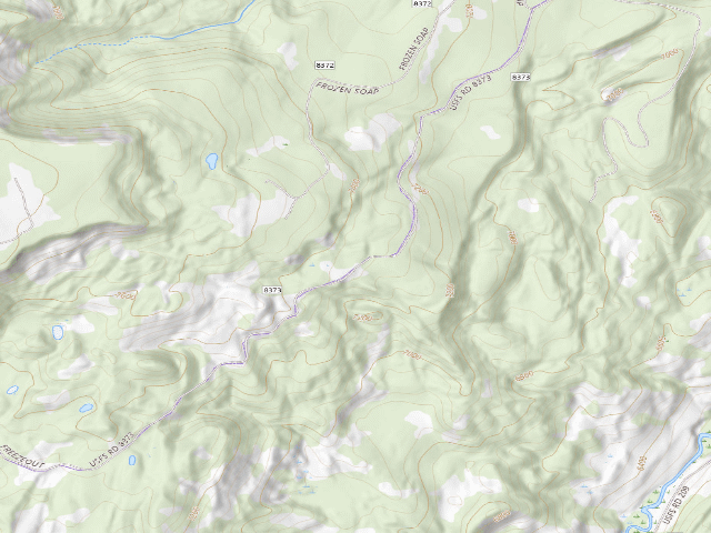 USGS topographic map of Forest Rd 8373