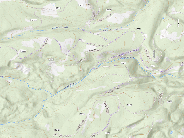 USGS topographic map of Forest Rd 8373