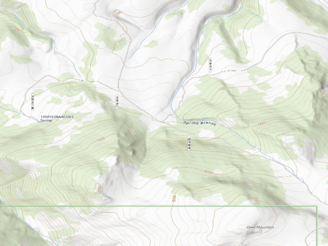 USGS topographic map of Forest Rd 8384