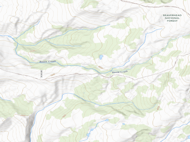 USGS topographic map of Forest Rd 8432