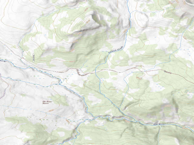 USGS topographic map of Forest Rd 9635