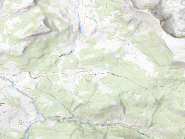 USGS topographic map of Forest Rd 9635