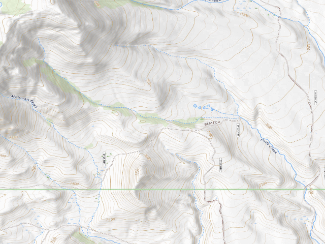 USGS topographic map of Forest Rd 9657