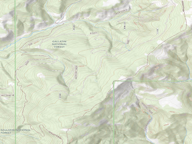 USGS topographic map of Forest Rd 977