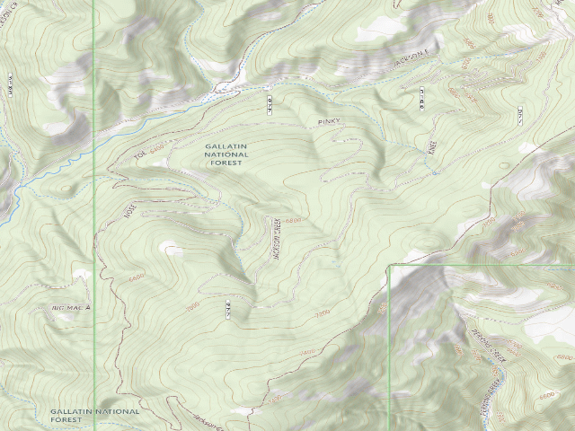 USGS topographic map of Forest Rd 977