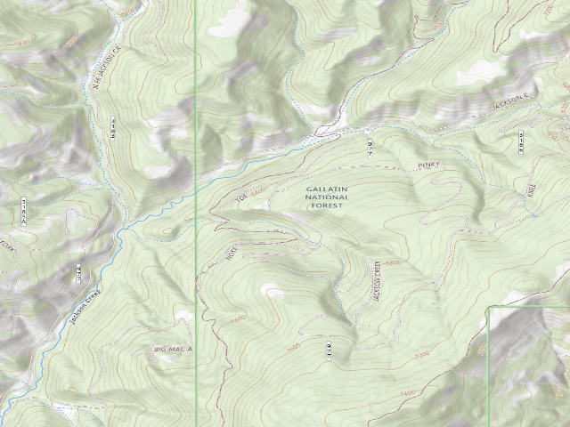 USGS topographic map of Forest Rd 977