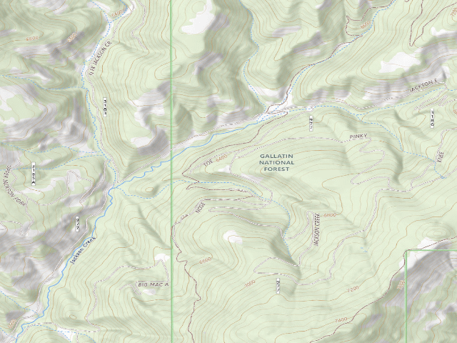 USGS topographic map of Forest Rd 977
