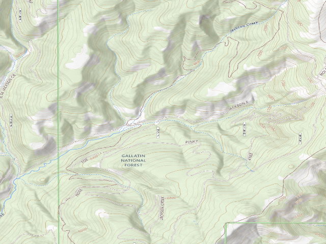 USGS topographic map of Forest Rd 977
