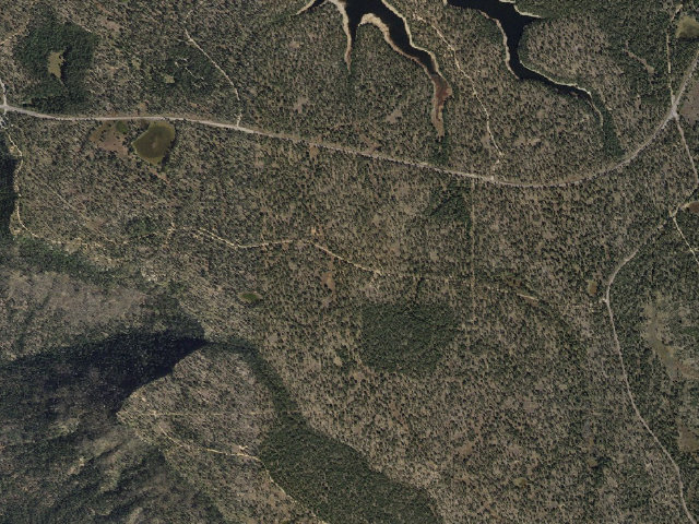 Aerial image of Forest Road 171 Camping Area