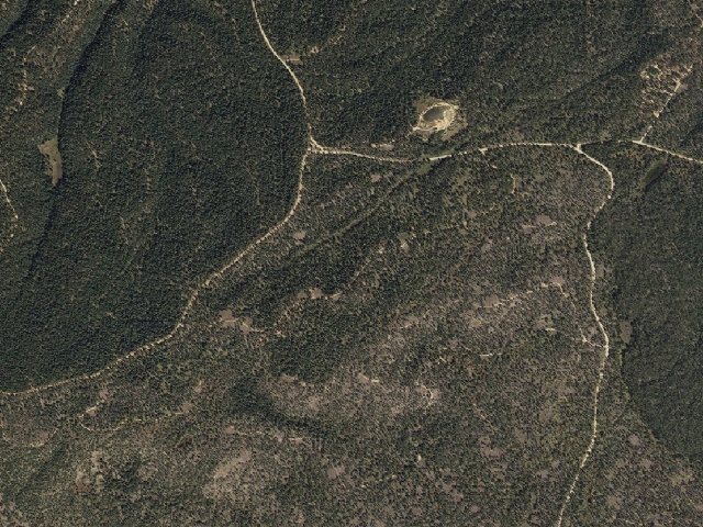Aerial image of Forest Road 9354 Camping Area