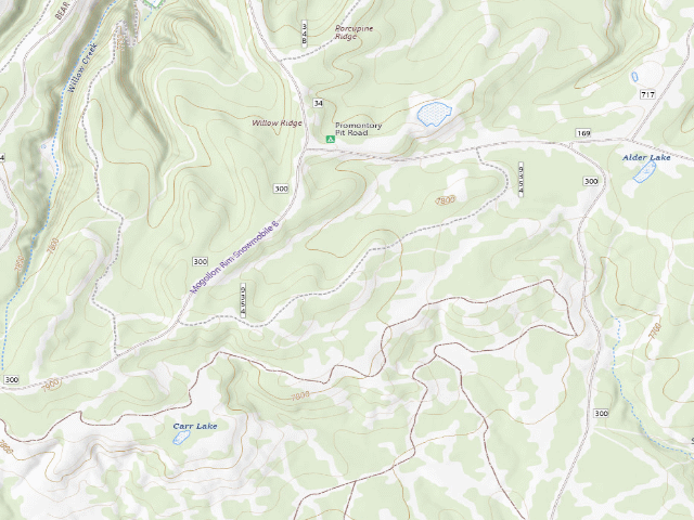 USGS topographic map of Forest Road 9354 Camping Area