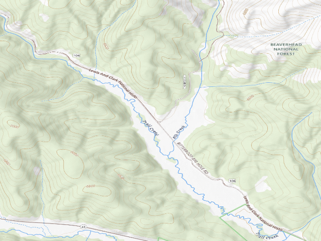 USGS topographic map of Fork