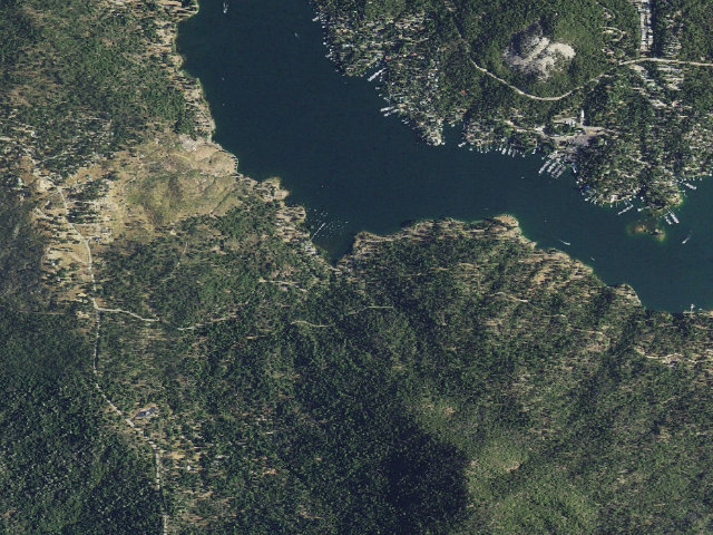 Aerial image of Forks Campground