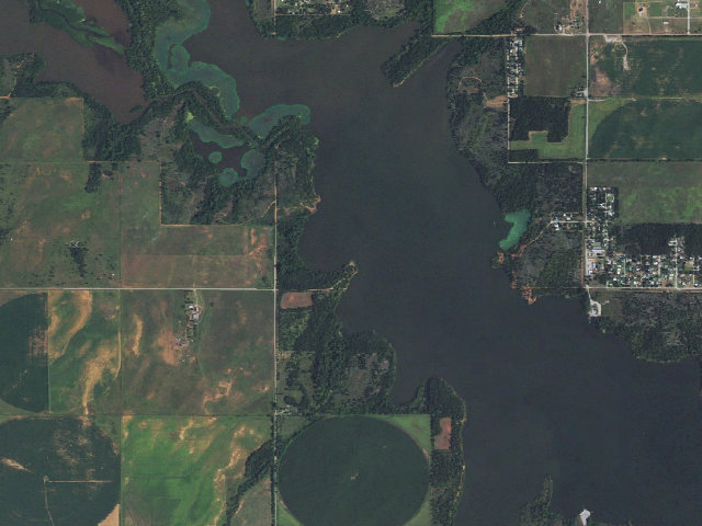 Aerial image of Fort Cobb WMA primitive camp #2