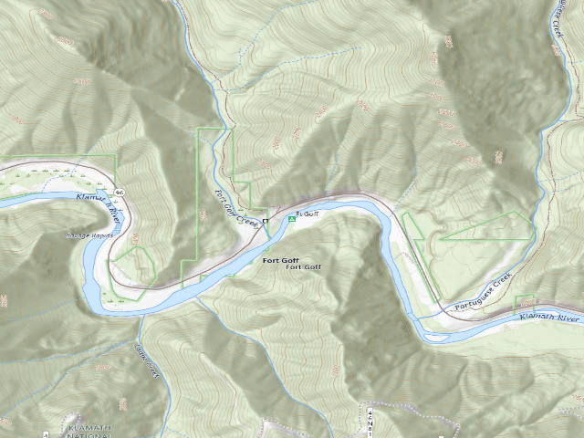USGS topographic map of Fort Goff