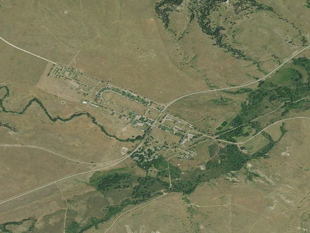 Aerial image of Fort Robinson SP