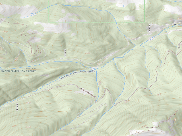 USGS topographic map of Forty Fork Crk Rd 8918-206