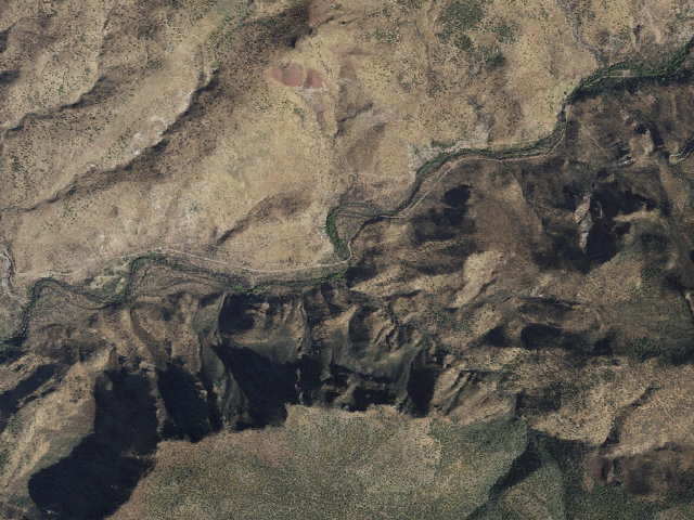 Aerial image of Fossil Creek