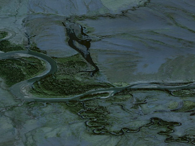 Aerial image of Fossil Creek Trail
