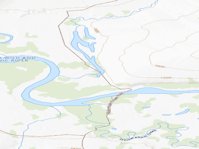 USGS topographic map of Fossil Creek Trail