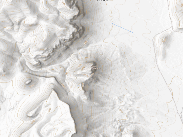 USGS topographic map of Fossil Mountain 